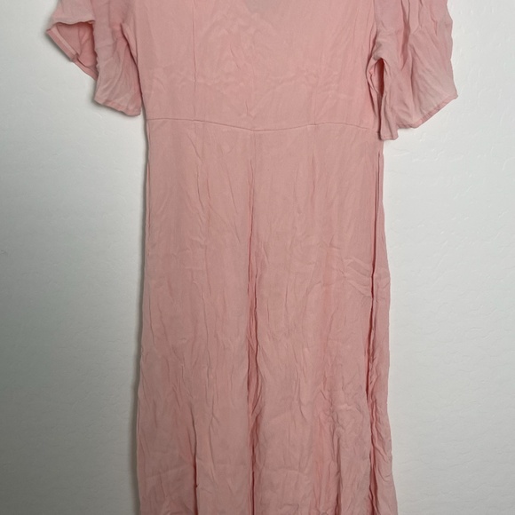 Peasant Cottage Core Fairy Princess V Picnic Summer Chic Girly Classy Maxi Dress - Picture 3 of 8